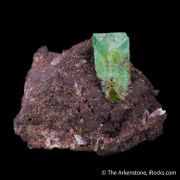 Cuprian Adamite on matrix