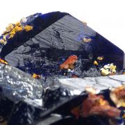 Azurite, malachite, quartz