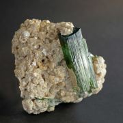 Tourmaline var. Elbaite, Lepidolite - Urubu Mine, Brazil