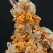 Zircon with Quartz (variety smoky), Orthoclase and Aegirine