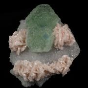 Fluorite with Dolomite and Quartz