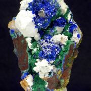 Magnesite, azurite, malachite, dolomite
