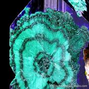 Malachite partially replaced by Azurite