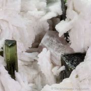 Elbaite Tourmaline and Lepidolite in Cleavelandite