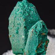 Pseudomalachite on Quartz