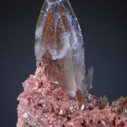 Calcite -Gem clear with phantom