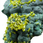 Pyromorphite, malachite