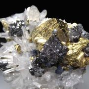 Chalcopyrite with Quartz, Galena, Sphalerite