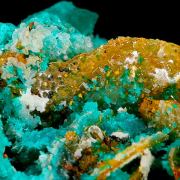 Wulfenite with Dioptase