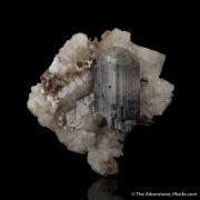 Euclase with Schorl inclusions, Muscovite and Adularia