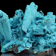 Chrysocolla, malachite, pseudo. after baryte