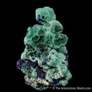 Malachite with Azurite