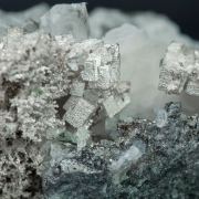 Silver with Löllingite and Calcite