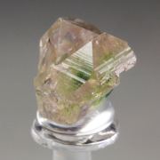 gem PINK GARNET var. GROSSULAR with GREEN CHROMIAN PHANTOMS
