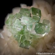Apophyllite on Stilbite