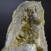 Epidote gemmy crystals with minor Byssolite