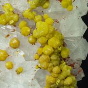 Mimetite (variety campylite) with Quartz