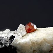 Spessartine, Albite, Quartz - Gilgit, Pakistan