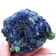 Azurite With Malachite Pseudo. Cuprite