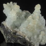 Quartz on Calcite on Aurichalcite