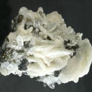 Quartz pseudo after Barite with Chalcocite