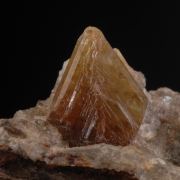 Chrysoberyl - twinned crystal on matrix
