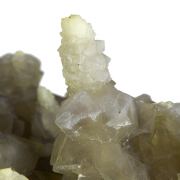 Chalcedony on Smoky Quartz “casts” after Laumontite