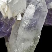 Fluorite With Quartz and Calcite