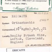 Ericaite with Sylvite