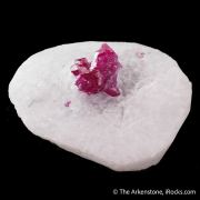 Corundum var. Ruby on Marble