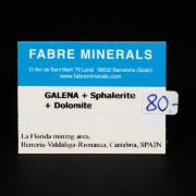 Galena with Sphalerite and Dolomite