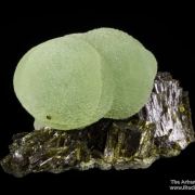 Prehnite on Epidote