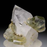 Apatite on Quartz