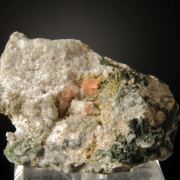 Pink Fluorite with Clinozoisite, Rhombic Adularia, Clinochlore etc.