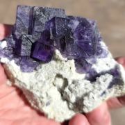 Fluorite on Quartz