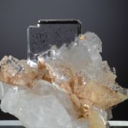 Fluorite (tabular) w. Quartz & Calcite