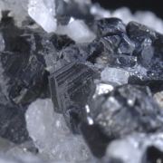 Pyrargyrite with Polybasite on Calcite