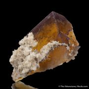 Fluorite with Calcite and Chalcopyrite