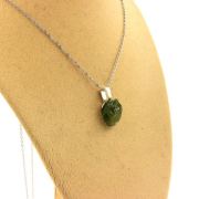 Raw Tsavorite Garnet Necklace. 7.49 ct.