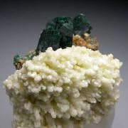 Calcite with Malachite after Azurite