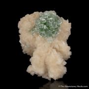 Fluorapophyllite on Stilbite