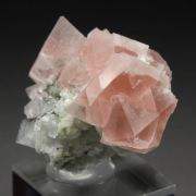 pink FLUORITE, K FELDSPAR var. ADULARIA