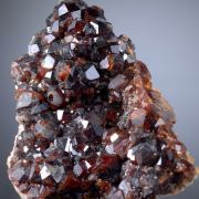 Spessartine with minor Hyalite Opal