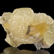 Witherite on Fluorite