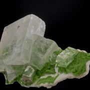 Calcite on Duftite on Dolomite cast