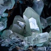 Cerussite - blue-green inclusions