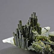 Epidote on Quartz - Flor de Peru I claim (Tantadora Mine), Peru