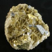 Tetrahedrite with Chalcopyrite on Siderite
