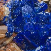 Azurite with Quartz