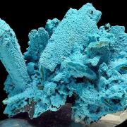 Chrysocolla, malachite, pseudo. after baryte